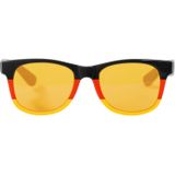 4x stuks blues type verkleed bril zwart, rood en geel - Verkleedbrillen