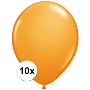 Qualatex oranje ballonnen 10 stuks - Ballonnen