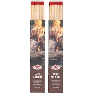 Fancy Flames BBQ/Barbecue lucifers - 20x - lange lucifers - 21 cm - Lucifers