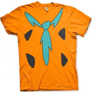 The Flintstones verkleed t-shirt oranje voor heren - Feestshirts