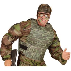 Verkleedvest leger camouflage voor volwassenen - Carnavalskostuums