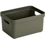 Sunware - Sigma home opbergbox 13L donker groen - 35 x 24,6 x 18,3 cm