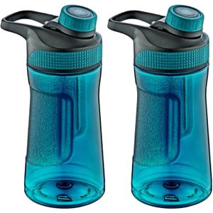 B-Home - Aquamania - Waterfles - Blauw - 530 ml - Kunststof - Lekvrij