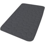 Urban Living Badkamerkleedje/badmat tapijt - memory foam - antraciet - 50 x 80 cm - anti slip