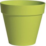 Plantenpot/bloempot - 4x - kunststof -  lime groen - binnen en buiten - D26 x H22 cm - Plantenpotten