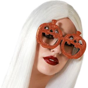 Horror/Halloween verkleed accessoires bril met pompoenen glazen - Verkleedbrillen