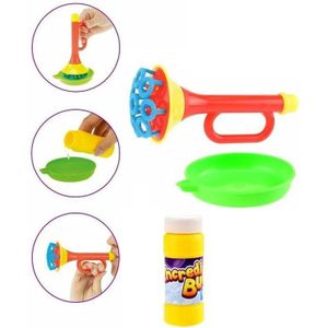 Bellenblaas speelgoed setje met blaas trompet - Bellenblaas