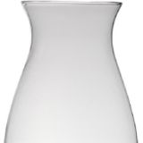Transparante home-basics vaas/vazen van glas 30 x 19 cm - Bloemen/takken/boeketten vaas voor binnen gebruik