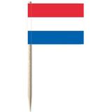 Cocktailprikkers vlag Nederland 300x stuks - Cocktailprikkers