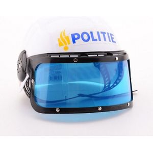 Politie helm verkleed accessoire voor kinderen - Verkleedhoofddeksels