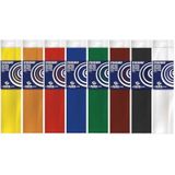 8x Knutsel crepe vouw papier basis kleuren 250 x 50 cm - Crepepapier