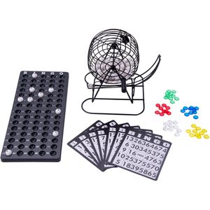 Longfield Games Bingomolen 13,5 cm - Inclusief 75 ballen en 18 bingokaarten