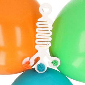 Hoekhanger voor 3 ballonnen - transparant - kunststof - herbruikbaar - Ballonhangers