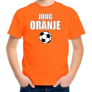 Oranje t-shirt Holland / Nederland supporter jong oranje EK/ WK fan voor kinderen - Feestshirts