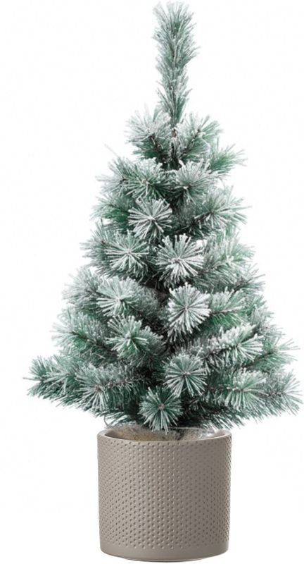 Specialist langzaam prachtig Volle besneeuwde kunst kerstboom 75 cm inclusief taupe pot - Kunstkerstboom  (cadeaus & gadgets) | € 32 bij Primodo.nl | beslist.nl
