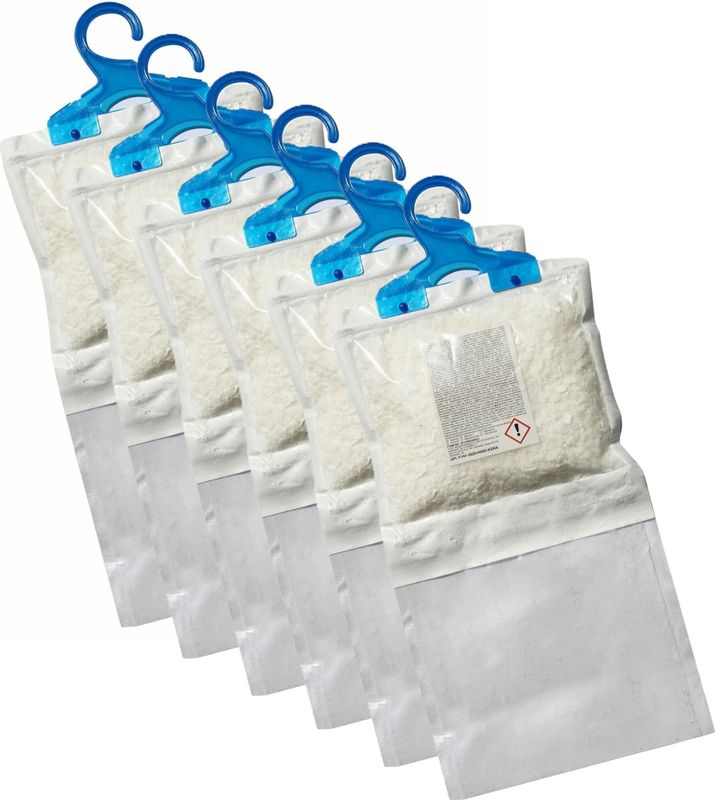 Alpina Vochtonttrekker Kledingkast - 6x - Incl. hanger - tegen schimmelvorming - ontvochtiger