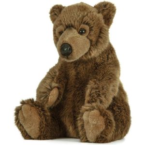 Pluche Bruine Beer Knuffel 25 cm - Beren Bosdieren Knuffels - Speelgoed Voor Kinderen