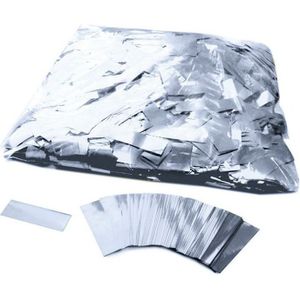 Glinsterende zilveren confetti 1 kilo - Confetti