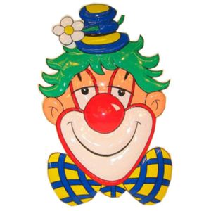Clown decoratie 70 cm - Feestdecoratievoorwerp