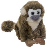 Nature Planet Apen Knuffels - set 2x - Squirrel Aap/Gibbon Aap 18 cm