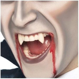 Vampier gebit 2 tanden - Verkleedattributen