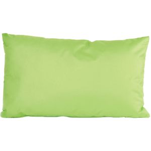 Bank/sier kussens voor binnen en buiten in de kleur groen 30 x 50 cm - Sierkussens