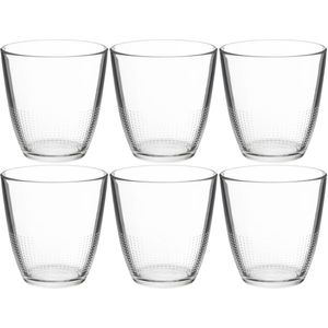 Set van 12x stuks water/sap glazen Claudi 250 ml van glas - Drinkglazen - Waterglazen