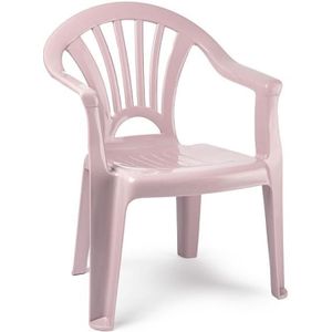 Kinderstoel van kunststof - roze - 35 x 28 x 50 cm - tuin/camping/slaapkamer - Kinderstoelen