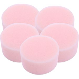 Schmink sponsjes - 5x - rond - roze - Schminksponzen