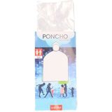 Pakket van 10x stuks wegwerp regen ponchos voor kinderen wit - Regenponcho's