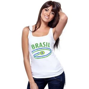 Braziliaanse vlaggen tanktop voor dames - Feestshirts