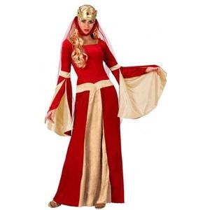 Middeleeuwse koningin verkleed jurk voor dames - Carnavalsjurken