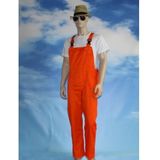 Verkleed tuinbroek oranje voor volwassenen - Carnavalsbroeken