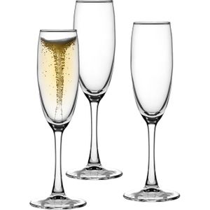Uniglass Champagneglazen Elixir - 6x stuks - prosecco - cava glazen - 190 ml
