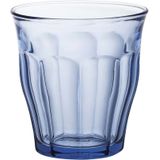 18x Drinkglazen/waterglazen blauw Picardie hardglas 25 cl - Drinkglazen