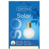 8x Buiten LED lampion solar verlichting 11 cm - Lampionnen