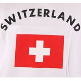 Zwitserland vlaggen tanktop/ t-shirt - Feestshirts