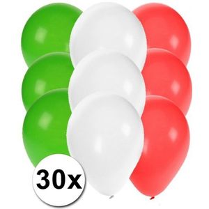 30 stuks ballonnen kleuren Italie - Ballonnen