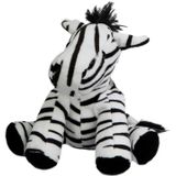 Pluche Zebra Knuffel - 19 cm - Knuffeldier