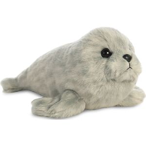 Aurora Knuffel Mini Flopsie Zeehond Grijs 20,5 Cm