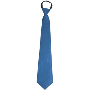 Carnaval verkleed accessoires stropdas - blauw - polyester - heren/dames - Verkleedstropdassen