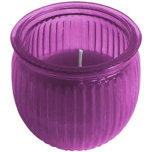 Citronella kaars - 7,5 cm - paars - buiten - geurkaarsen