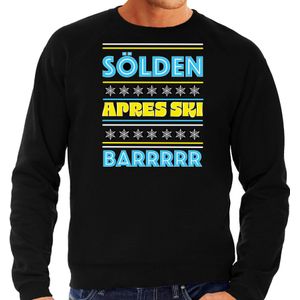 Apres ski sweater voor heren - Solden - zwart - apresski bar/kroeg - skien/snowboarden - wintersport - Feesttruien