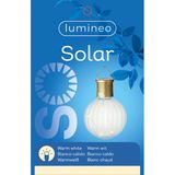 3x stuks solar led hanglamp - zonne-energie - kunststof - warm wit - Buitenverlichting