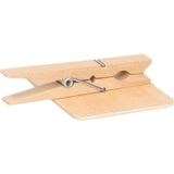 30x Krijtbordjes/memobordjes op knijper 7 x 5 cm - Hobbydecoratieobject