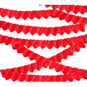 Valentijn rode hartjes slinger 25 stuks - Feestslingers