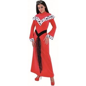 Lange rode koninginnen jurk - Carnavalsjurken