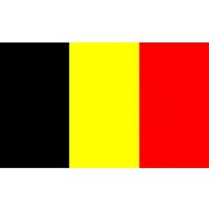 Kleine vlag van Belgie 60 x 90 cm - Vlaggen