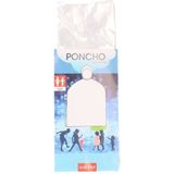 Pakket van 8x stuks wegwerp regen ponchos voor kinderen wit - Regenponcho's