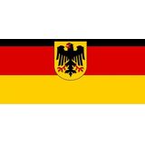 Kleine vlag van Duitsland 60 x 90 cm - Vlaggen